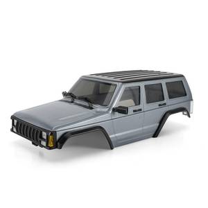 lot 15961 image: INJORA 6.10in 133g Wheelbase ABS Hardtop Cherokee Body for TRX4M Bronco Defender Chassis 118 RC Crawler Upgrade(Silver Grey)