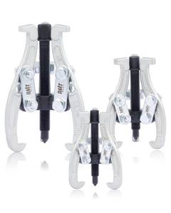 lot 15992 image: Orion Motor Tech Gear Puller Set, 3 4 6 3 Jaw Puller Kit for Pulley Gear Bearing Flywheel Removal, Heavy Duty Pulley Puller with Reversible Jaws 3 pcs Bearing Puller Tool Kit