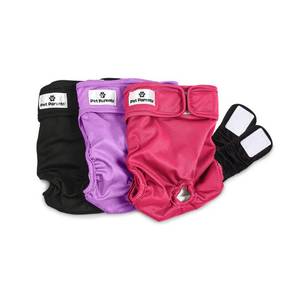 lot 16030 image: Pet Parents� Washable Dog Diapers (3pack)  Extendrs� of Durable Doggie Diapers, Premium Dog Diapers Female (Large, Princess)