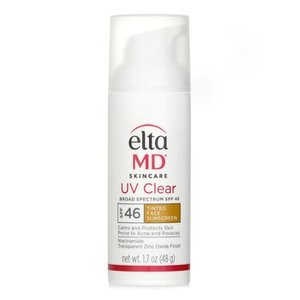 lot 16045 image: EltaMD UV Clear Tinted SPF46  zinc oxide and octinoxate sunscreen  LOTION