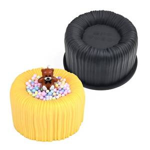 lot 16051 image: ANGOOD 3D Silicone Mold, Cup Shape Non-stick Large Chocolate Baking Tray for Mousse Cake, Dessert, Truffle, Pastry, Jelly, Pudding (H_ Cup) Black