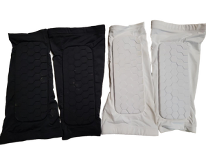 lot 16067 image: Compression Padded Basketball Leg Sleeves with Hexagon Pattern