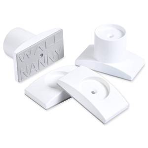 lot 16075 image: Wall Nanny Extender - 2.5 Inch Baby Gate Extension Kit (Made in USA) Extends Pressure Mounted Gates  Protects Walls  Stabilizes Gate - for Child, Pet & Dog Gates, Works on Stairs, Protector (4 Pack)