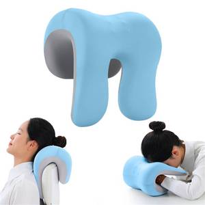 lot 16090 image: chislim Neck Support for Office Chair,Memory Foam Desk Pillow for Napping,Washable Cover,Fits Most Office Chair (Blue)
