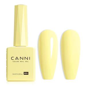 lot 16100 image: CANNI Yellow Gel Nail Polish, 1Pcs Light Yellow Gel Polish Bright Pastel Color High Gloss Soak Off U V Nail Manicure Salon DIY