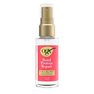 lot 16104 image: OGX Repair & Protect Bond Protein Repair 3-in-1 Oil Mist, Hair Oil Protects Dry, Damaged Hair Against Frizz, Strengthens & Maintains Shine, Hair Mist Formulated without Parabens, 1.7 oz