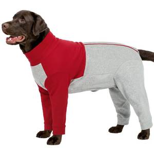 lot 16118 image: LelePet Dog Surgery Recovery Suit for Male & Female Dogs, Pet Surgical Body Suit with Long Sleeve Prevent Licking, Cone Alternative, Soft Dog Pajamas Onesie for Post-SpayNeuter & Shedding Control 2XL