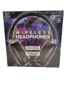 lot 16129 image: Smooth Vibes Wireless Headphones with 360 Surround Sound