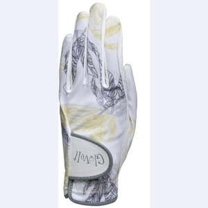 lot 16132 image: Glove It Ladies Golf Glove - Lightweight and Soft Cabretta Leather Golf Glove for Womens  features UV Protection  CITRUS & SLATE  Medium  Left