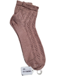 lot 16135 image: Womens Floral Lace Knit Socks