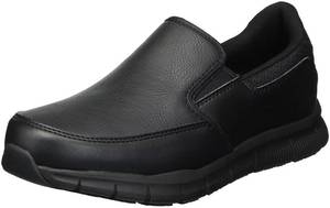 lot 17628 image: Skechers for Work Womens Nampa-Annod Food Service Shoe,black polyurethane,8 W US