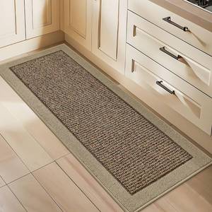 lot 17637 image: BEQHAUSE Kitchen Runner Rugs 24x60, Kitchen Rugs Non-Slip Kitchen Mats for Floor, Absorbent and Stain Resistant Kitchen Mats, Machine Washable Rug for Kitchen, Hallway, Laundry & Sink, Taupe
