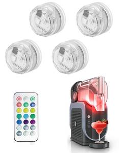 lot 18448 image: Unmake 4 Pack LED Lights for Ninja SLUSHi Max Slushie Machine FS299FS301FS300 - No Installation, 13 Colors & 4 Modes - Bottle Cap-Sized Design for Ninja Slushie Mchine Accessories (4)