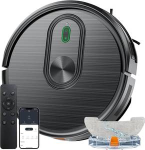 lot 19014 image: XIEBro Robot Vacuum and Mop, 2 in 1 Vacuuming & Mopping Robot, 3200Pa Max Suction, Quiet, H8W