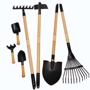 lot 19053 image: POMIKU Kids Rake and Shovel Sets, 7PCS Child Metal Gardening Tools for Real Digging-Great for Garden, Yard, Sandbox, Lawn, Camping Play, Outdoor Toys for Ages 2-4, 5-7 Years Old