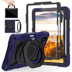 lot 20005 image: ROISKIN for iPad Pro 11 inch Case (M5M4 (20252024)), Pro 11 6th5th Gen -with HD Screen Protector, 360 KickstandHandle, Shoulder Strap, Pen Holder, Heavy Duty Military Grade - Kids Friendly