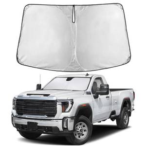 lot 20009 image: EcoNour Windshield Sunshade Compatible for GMC Sierra 1500 2500 3500 2019-2024 2025 2026, Sun Visor for Front Window Sun Shade Cover, UV Heat Blocker & Protector, Car Accessories