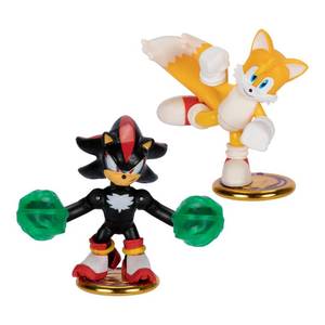 lot 20024 image: AKEDO Sonic The Hedgehog Versus Pack with Tails and Shadow, Mini Collectable Battling Action Warriors, 2.25 Inches Tall, Contains 2 Battle Controllers