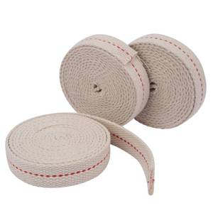 lot 20452 image: SWATOM 19.7 Feet3 Rolls Oil Lamp Wicks 34 inch Oil Wick for Lamps Cotton Lantern Kerosene Wick Replacement with Genuine Red Stitch