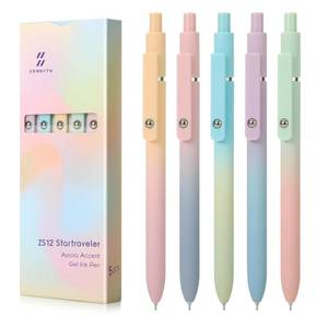 lot 20457 image: FIOVER 5pcs Gel Pens Black Ink Medium Point 0.7mm Pens Smooth Writing High-End Series Cute Ballpoint for Journaling Note Taking, Office School Supplies Gifts for Women and Men