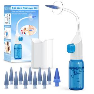 lot 20460 image: Ear Wax Removal Kit, Ear Cleaning Kits Manual Safe Ear Irrigation Flushing System, Effective Ear Cleaner Earwax Removal Kit, Ear Wax Removal Tool with Ear Basin and 10 Ear Tips