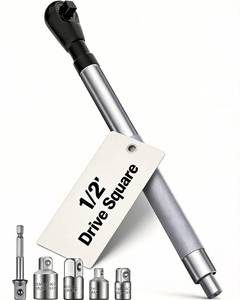 lot 20464 image: JTZWN 12 Offset Extension Wrench, Impact Ratchet Extender for Electric Drill, with 38, 14 Adapters for Tight Spaces