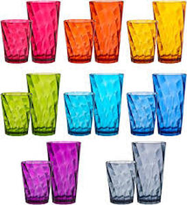 lot 1907 image: Acrylic Colorful Entertaining Glassware Set