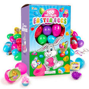 lot 15970 image: Plastic Easter Eggs Filled with Small Toys