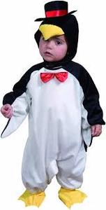 lot 16034 image: Mr. Penguin Halloween Costume with Jumpsuit Hat and Booties T2
