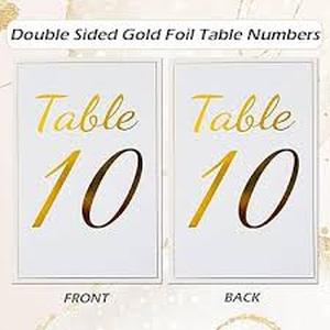 lot 16071 image: Wedding Table Number Signs Set