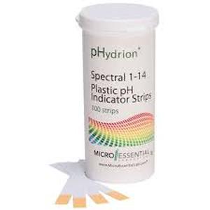 lot 18014 image: pHydrion 9400 Plastic pH Indicator Strips, 5.0 to 9.0, flip top Vial Packaging