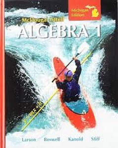 lot 20456 image: McDougal Littell Algebra 1 Textbook