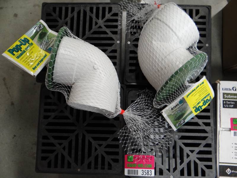 lot 3583 image: Lot Of (4) 9 Catch Basin Kits(2) Pop Up Drainage Emitters