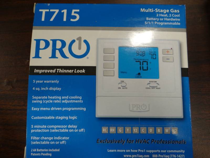 lot 3634 image: Pro1 Thermostat T715