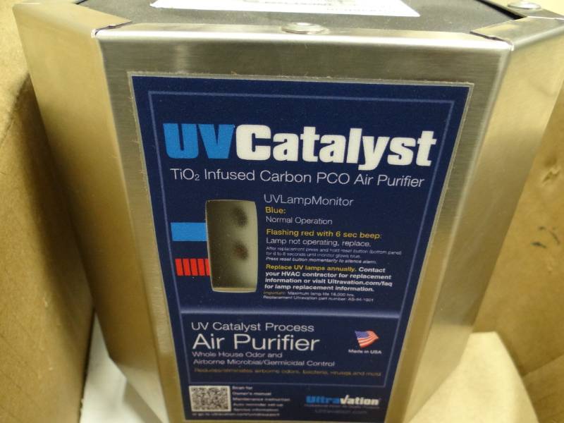 lot 3640 image: UV Catalyst In-Duct Air Purifier Model UVCAT-1224