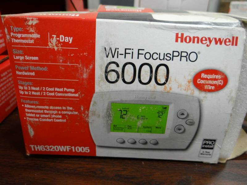 lot 3630 image: Honeywell Programable Thermostat TH6320WF1005