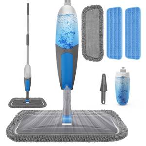 lot 1075 image: BPAWA Spray Mops for Floor Cleaning - Microfiber Wet Dry Dust Mop for Hardwood Laminate Wood Tile Vinyl Floors with 3 Washable Pads fit for Swiffer PowerMop