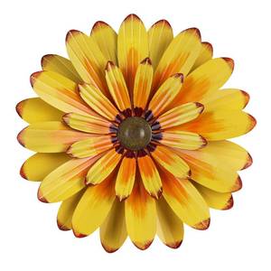 lot 2054 image: YEAHOME 16 Metal Flower Wall Decor - Sunflower Wall Art Decorations Hanging for Bedroom, Living Room, Bathroom Boho Office