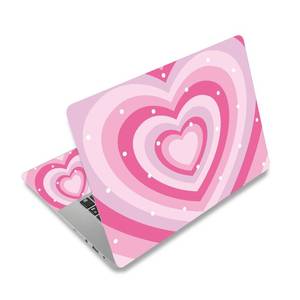 lot 2055 image: Laptop Decal Sticker Skin Cover, 11.612 13 13.3 14 15 15.4 15.6 Laptop Netbook Vinyl Skin Sticker Cover Art Notebook PC Protector (2 Wrist Pad Included), Removable Reusable, Cute Hearts