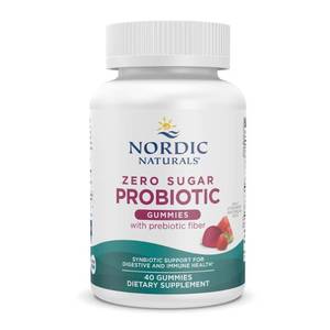 lot 2089 image: Nordic Naturals Zero Sugar Probiotic Gummies - Strawberry Watermelon Flavor - 40 Gummies - Supports Digestive Wellness & Immune Health - Non-GMO - Third Party Tested - Vegan - 20 Servings