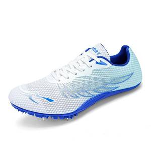 lot 2148 image: WESHIRUN Track and Field Shoes for Men Women 8 Spikes Boys and Girls Kids Running Racing Shoes Blue