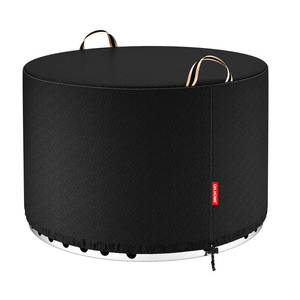 lot 2177 image: QH.HOME Fire Pit Cover Round for Solo Stove Yukon 27-29, Waterproof Smokeless Fire Pit Cover, 600D Strong Tear Resistant, Fits for GasTableBowl Fire pits - 30 D X 18 H