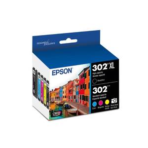 lot 2209 image: EPSON 302 Claria Premium Ink High Capacity Black & Standard Color Cartridge Combo Pack (T302XL-BCS) Works with Expression XP-6000 XP-6100