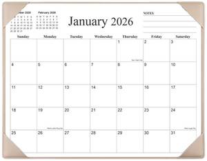 lot 3602 image: Desk Calendar 2026 with Desktop Mat, 18 Month Large Desk Pad Calendar from January 2026 to June 2027, 22 x 17 Desk Pad Calendar 2026-2027 for Home, School Office, Black