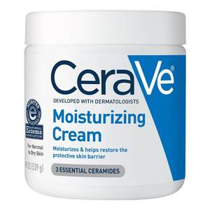 lot 4226 image: CeraVe Moisturizing Cream, Body and Face Moisturizer for Dry Skin, Body Cream with Hyaluronic Acid and Ceramides, Daily Moisturizer, Oil-Free, Fragrance Free, Non-Comedogenic, 19 Ounce