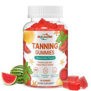 lot 6124 image: HEALOADING Tanning Gummies Supplement for Adults Daily Tanning Gummies with Astaxanthin, Collegen, Lycopene, zinc (Citrate), Vitamin for Tanning Supplement Skin Health & Glow Reduce Sun Sensitivity