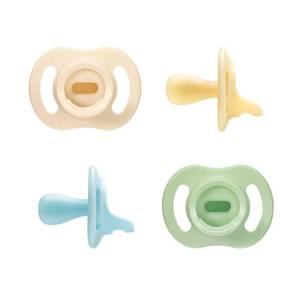 lot 6127 image: Tommee Tippee Ultra-Light StayPut Pacifier, One-Piece Silicone Design, 0-6m, 4 Pack