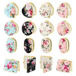 lot 6154 image: EupHHonycs 16 Pcs Small Compact Mirror Rose Pattern Purse Pocket Mirror Magnifying Travel Makeup Mirrors Portable Floral Folding Tea Party Favors for Women Return Gift