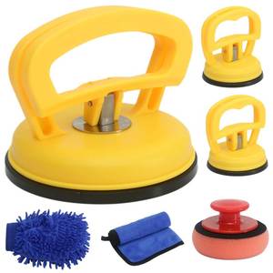 lot 9611 image: Car Dent Repair Kit, Dent Puller Kit Auto Body Dent Remove, Yellow Suction Cup Dent Puller Car Dent Pop Out Tool Dent Remover