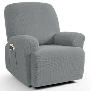 lot 9614 image: TAOCOCO Recliner Chair Covers Recliner Couch Slipcovers, 4-Pieces Stretch Recliner Covers for 1 Seater Recliner Sofa Slipcover, Furniture Protector Covers with Jacquard Pattern, Sky Gray